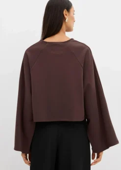 Damen bonprix Shirts & Tops|Cape-Langarmshirt