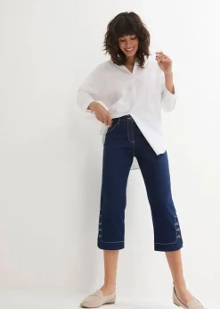 Outlet Capri Jeans Mid Waist Damen Jeans|Bekleidung·Shirts & Tops