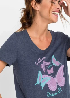 Damen bonprix Wäsche·Nachtwäsche|Nachhaltigere Materialien|Capri Pyjama