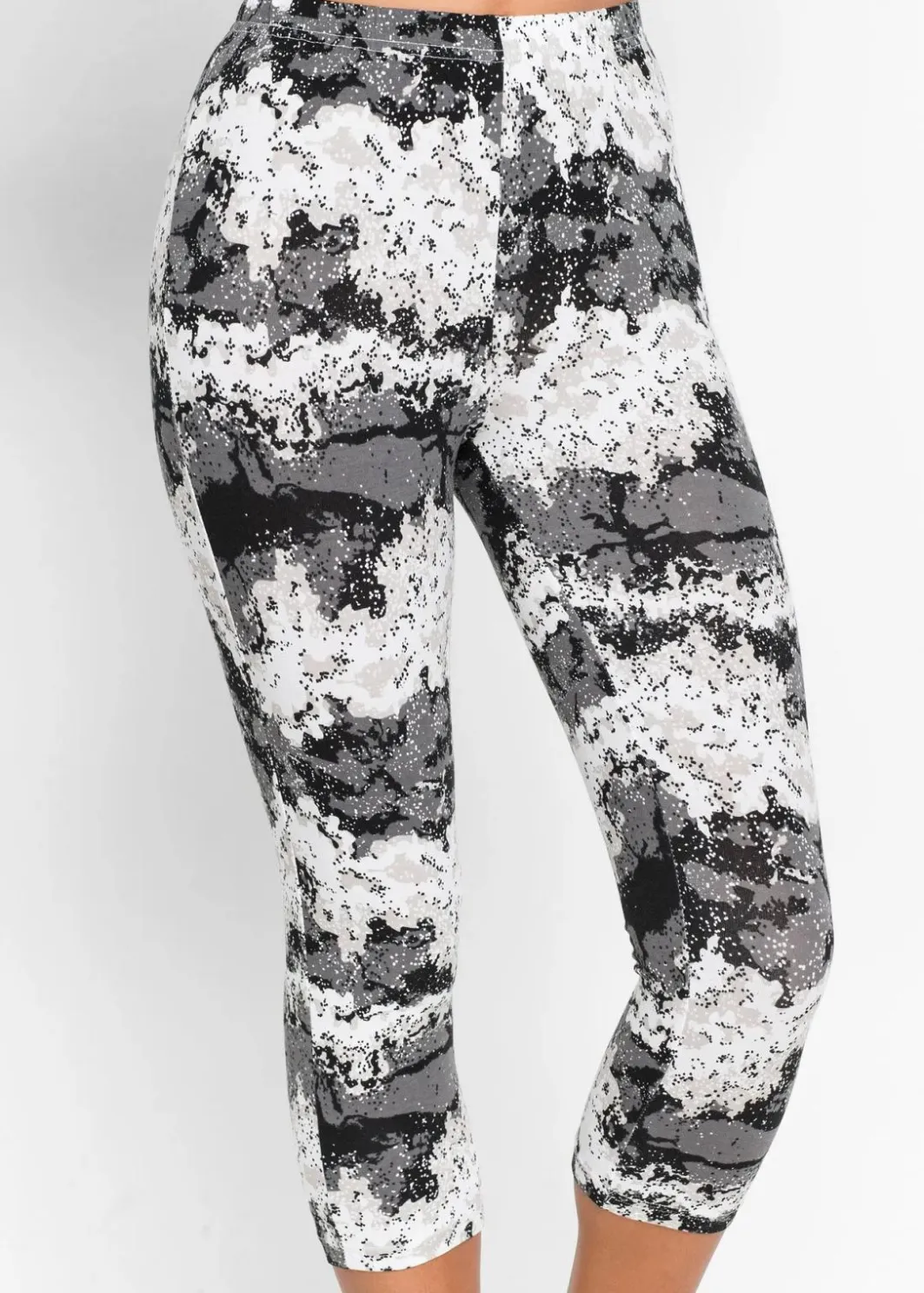 Damen bonprix Wäsche·Nachtwäsche|Nachtwäsche|Capri Pyjama mit kurzen Ärmeln