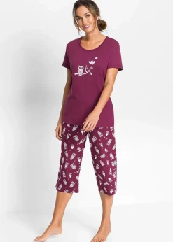 New Capri Pyjama mit kurzen Ärmeln Damen Wäsche·Nachtwäsche|Nachtwäsche