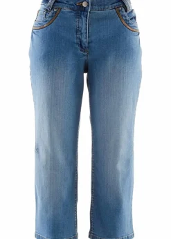 New Capri Slim Fit Jeans, Mid Waist Damen Bekleidung·Shirts & Tops|Jeans