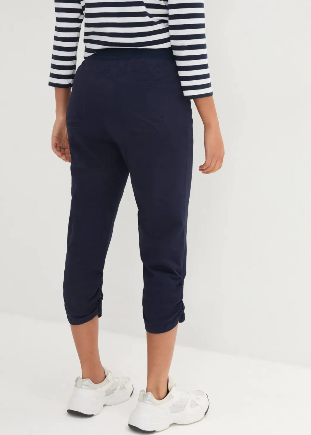 Online Capri-Hose aus Baumwoll-Mix Damen Hosen|Bekleidung·Kleider