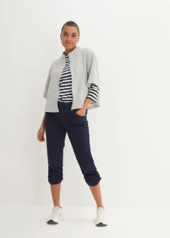 Online Capri-Hose aus Baumwoll-Mix Damen Hosen|Bekleidung·Kleider