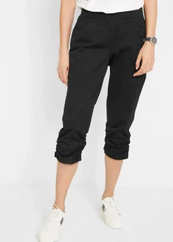 Damen bonprix Bekleidung·Kleider|Hosen|Capri-Hose aus Baumwoll-Mix