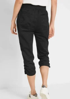 Damen bonprix Bekleidung·Kleider|Hosen|Capri-Hose aus Baumwoll-Mix