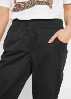 Damen bonprix Bekleidung·Kleider|Hosen|Capri-Hose aus Baumwoll-Mix