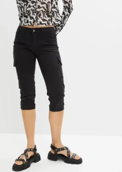 Best Capri-Hose aus elastischem Baumwoll-Mix Damen Hosen