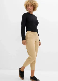 Capri-Hose aus softem Material Damen Bekleidung·Kleider|Hosen