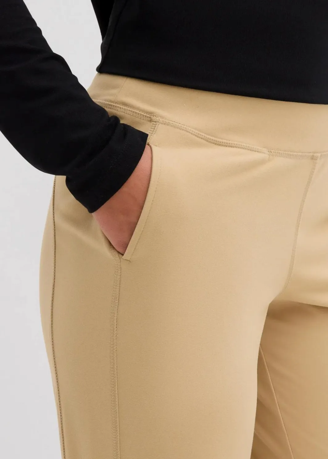 Capri-Hose aus softem Material Damen Bekleidung·Kleider|Hosen