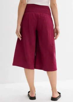 Capri-Hose aus softem Musselin Damen Hosen|Bekleidung·Kleider