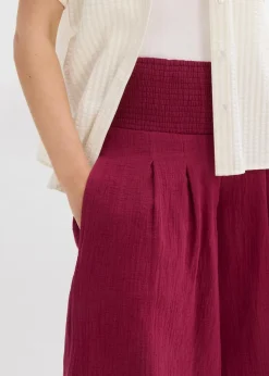 Capri-Hose aus softem Musselin Damen Hosen|Bekleidung·Kleider