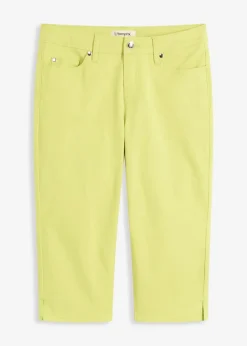 Damen bonprix Hosen|Bekleidung·Kleider|Capri-Hose mit Bequembund