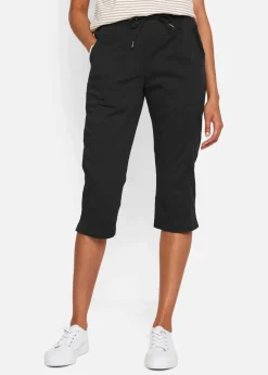 Damen bonprix Bekleidung·Kleider|Hosen|Caprihose mit Bindeband