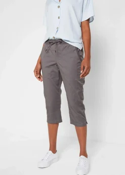 Outlet Caprihose mit Bindeband Damen Hosen|Bekleidung·Kleider