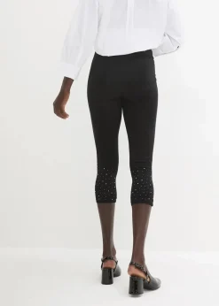 Damen bonprix Hosen|Capri-Leggings aus Baumwoll-mix