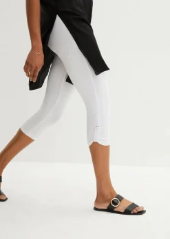 Damen bonprix Hosen|Capri-Leggings aus Bio-Baumwolle