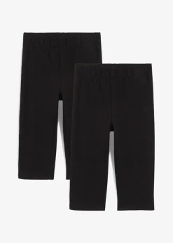 Kinder bonprix Mädchen 2-8 Jahre·Nachhaltigere Materialien|Mädchen 9-16 Jahre·Nachhaltigere Materialien|Capri-Leggings aus elastischem Bio-Baumwoll-Mix (2er Pack)