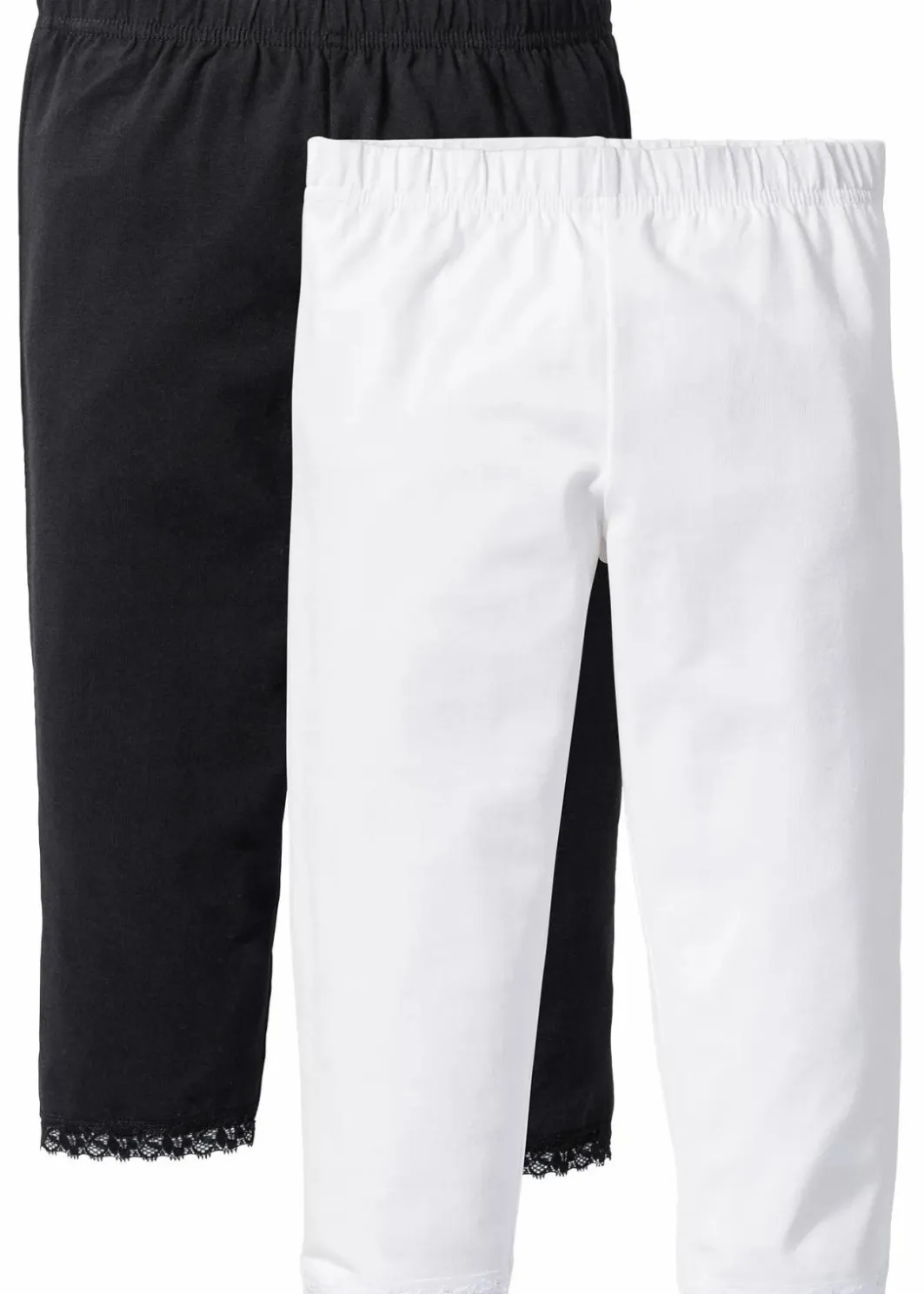 Kinder bonprix Mädchen 9-16 Jahre·Mehrfachpacks|Mädchen 9-16 Jahre·Hosen & Leggings|Capri-Leggings mit Bio-Baumwolle (2er Pack)