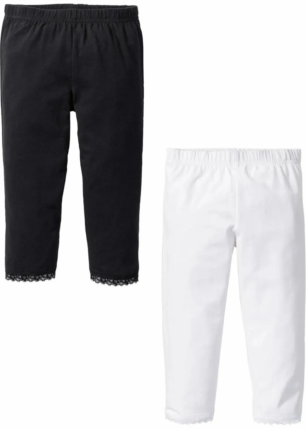 Kinder bonprix Mädchen 9-16 Jahre·Mehrfachpacks|Mädchen 9-16 Jahre·Hosen & Leggings|Capri-Leggings mit Bio-Baumwolle (2er Pack)