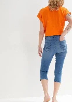 Damen bonprix Jeans|Bekleidung·Shirts & Tops|Capri-Ultra-Soft-Jeans