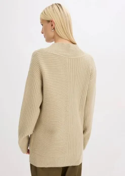 Damen bonprix Bekleidung·Umstandsmode|Bekleidung·Jeans|Cardigan mit Rippstrickmuster