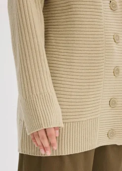 Damen bonprix Bekleidung·Umstandsmode|Bekleidung·Jeans|Cardigan mit Rippstrickmuster