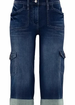 Clearance Cargo Jeans, Mid Waist, Stretch Damen Bekleidung·Shirts & Tops|Jeans