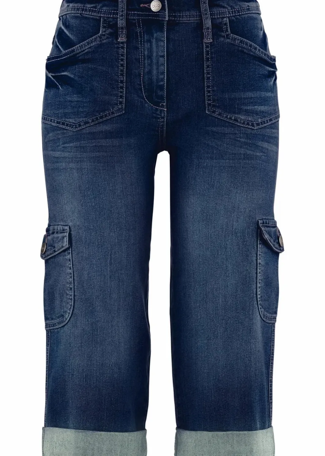 Clearance Cargo Jeans, Mid Waist, Stretch Damen Bekleidung·Shirts & Tops|Jeans