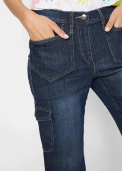 Clearance Cargo Jeans, Mid Waist, Stretch Damen Bekleidung·Shirts & Tops|Jeans
