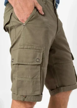 Herren bonprix Hosen|Shorts|Cargo-Bermuda aus reiner Baumwolle, Regular Fit