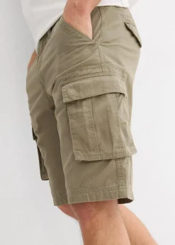 New Cargo-Bermuda aus reiner Baumwolle, Relaxed Fit Herren Hosen|Basics