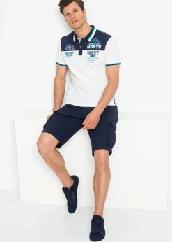 Herren bonprix Große Größen|Shorts|Cargo-Bermuda aus reiner Baumwolle, Relaxed Fit