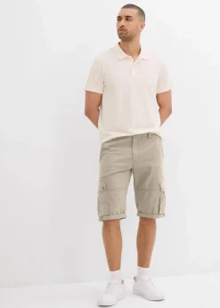 Best Cargo-Bermuda aus reiner Baumwolle, Regular Fit Herren Hosen|Shorts