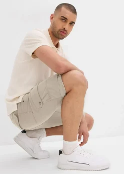 Best Cargo-Bermuda aus reiner Baumwolle, Regular Fit Herren Hosen|Shorts