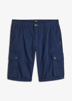 Herren bonprix Große Größen|Shorts|Cargo-Bermuda aus reiner Baumwolle, Regular Fit
