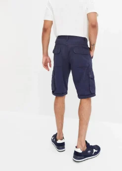 Herren bonprix Große Größen|Shorts|Cargo-Bermuda aus reiner Baumwolle, Regular Fit