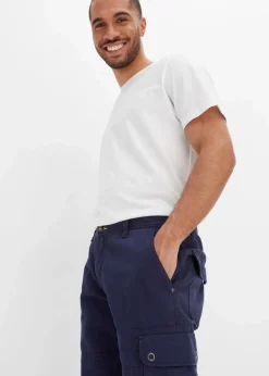 Herren bonprix Große Größen|Shorts|Cargo-Bermuda aus reiner Baumwolle, Regular Fit