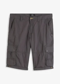 Herren bonprix Hosen|Shorts|Cargo-Bermuda aus reiner Baumwolle, Regular Fit