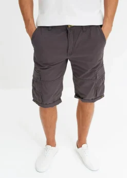 Herren bonprix Hosen|Shorts|Cargo-Bermuda aus reiner Baumwolle, Regular Fit