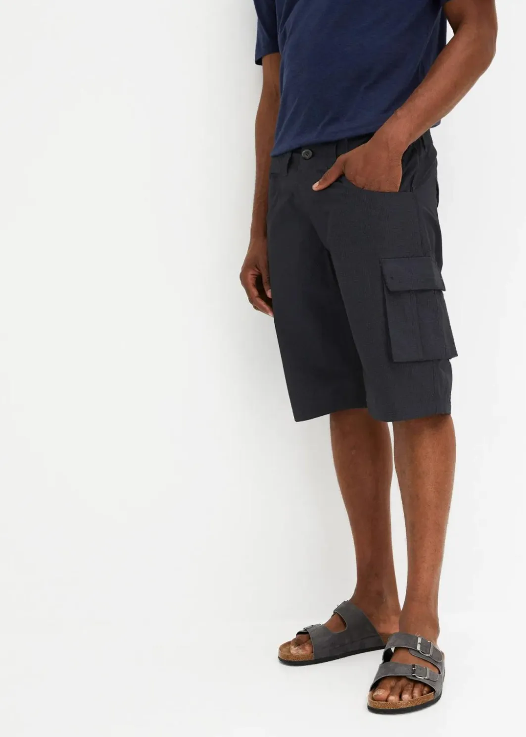 Best Cargo-Bermuda aus reiner Baumwolle, Relaxed Fit Herren Hosen|Shorts