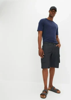 Best Cargo-Bermuda aus reiner Baumwolle, Relaxed Fit Herren Hosen|Shorts