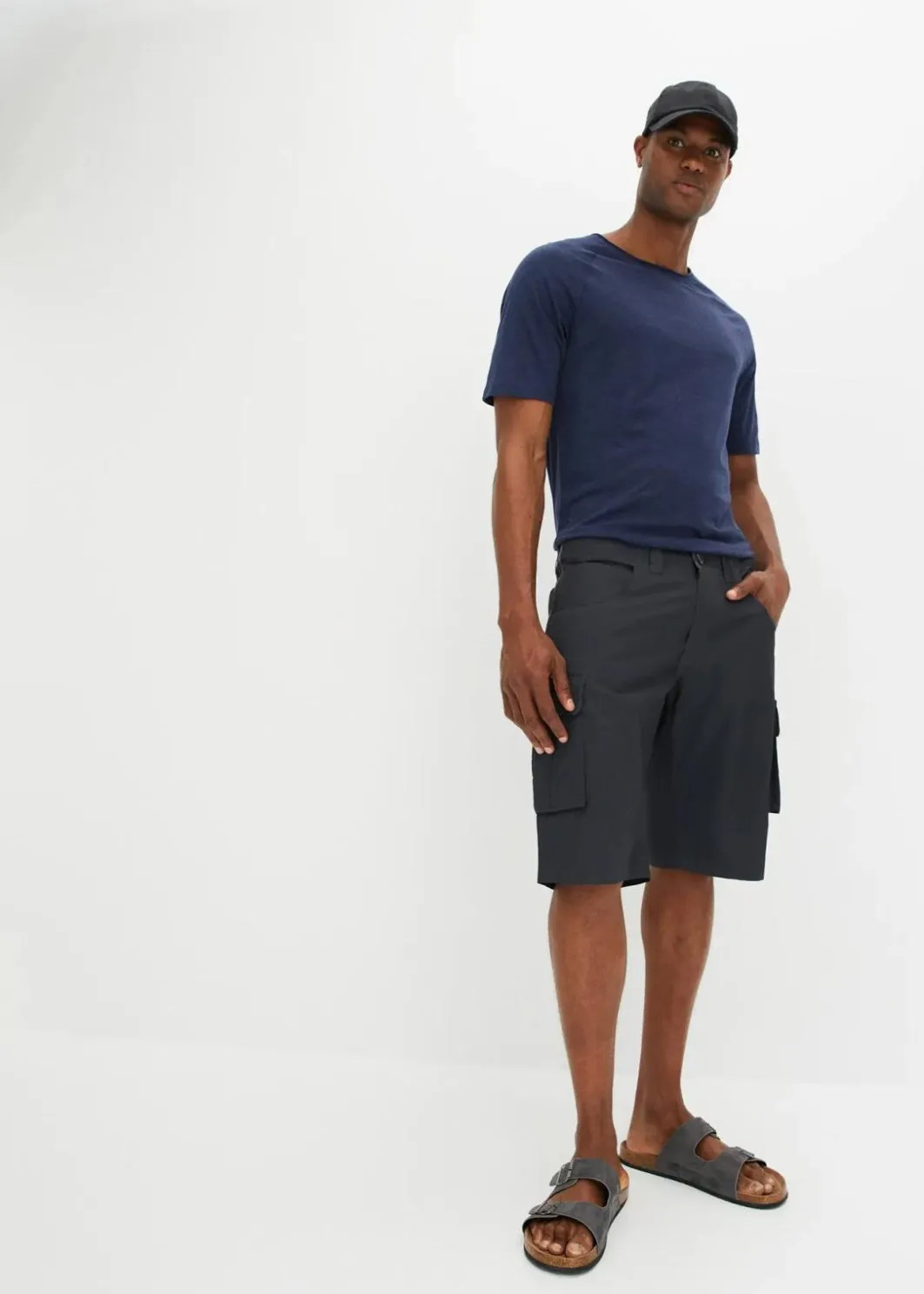 Best Cargo-Bermuda aus reiner Baumwolle, Relaxed Fit Herren Hosen|Shorts