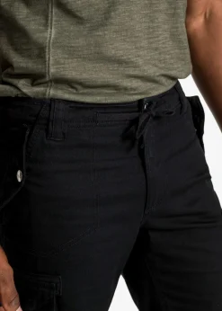 Online Cargo-Bermuda aus reiner Baumwolle, Regular Fit Herren Große Größen|Shorts