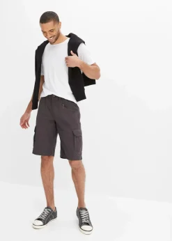 Herren bonprix Große Größen|Shorts|Cargo-Bermuda, Loose Fit