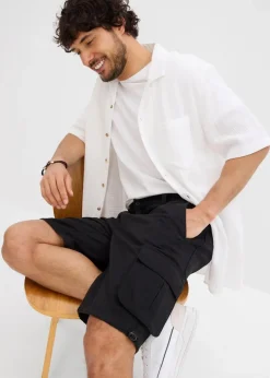 Herren bonprix Hosen|Shorts|Cargo-Bermuda mit Komfortbund, Regular Fit