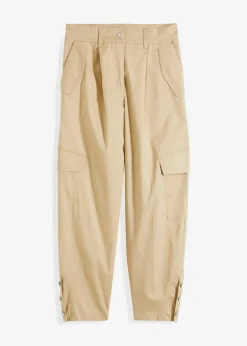 Damen bonprix Bekleidung·Kleider|Hosen|Cargohose aus Baumwolle mit Stretch