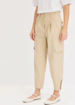 Damen bonprix Bekleidung·Kleider|Hosen|Cargohose aus Baumwolle mit Stretch