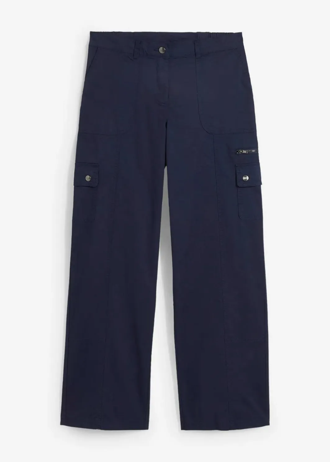 Damen bonprix Hosen|Bekleidung·Kleider|Cargohose aus Baumwolle, Mid Waist