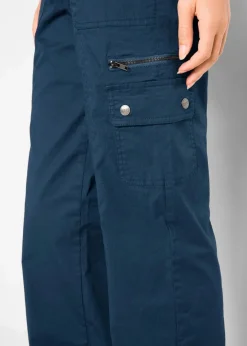 Damen bonprix Hosen|Bekleidung·Kleider|Cargohose aus Baumwolle, Mid Waist